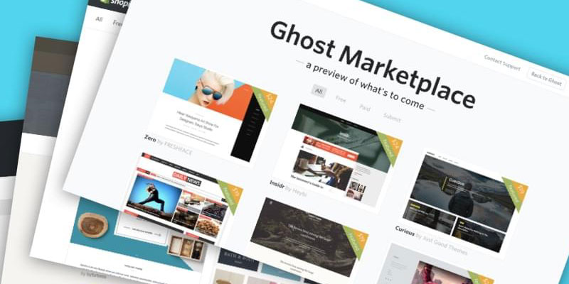 Official Ghost Marketplace with new look